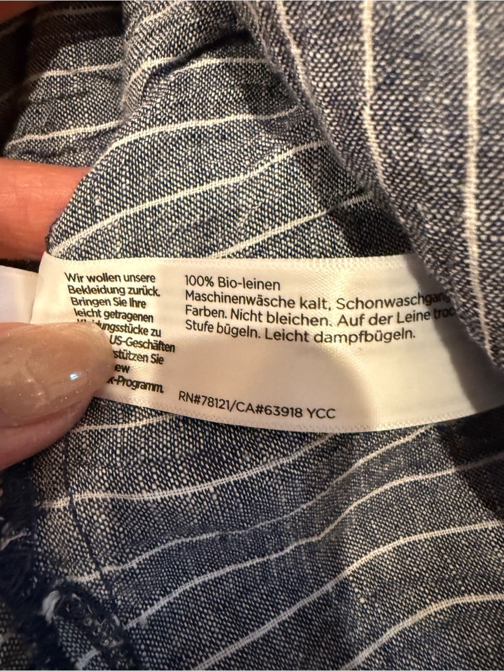 Eileen Fisher Puckered Organic Linen Ballet Neck Top - Picture 6 of 6